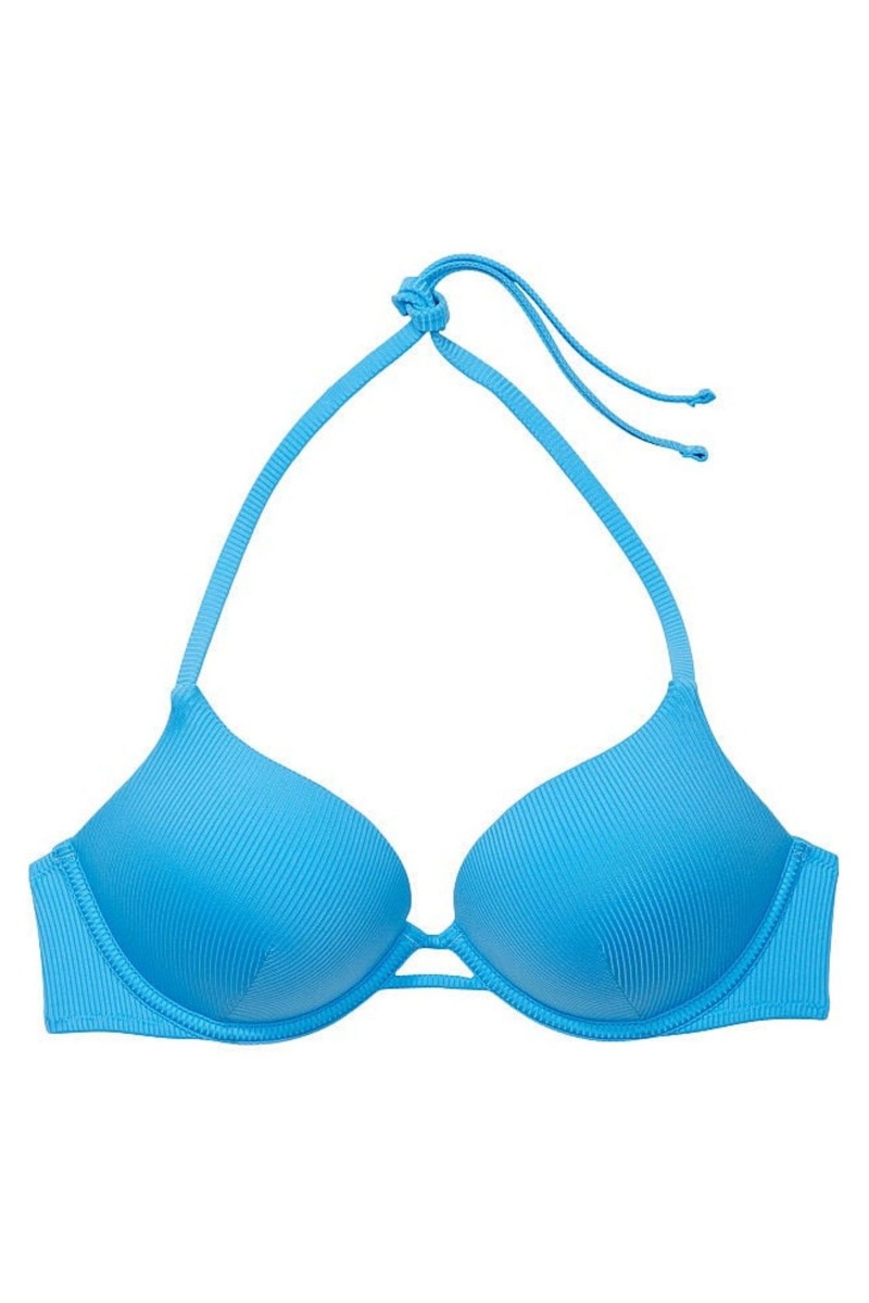 Victoria's Secret Swim Bikini Top Bleu | ZGBV-83945