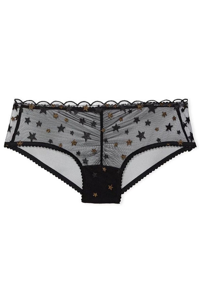 Victoria's Secret The Lacie Dentelle Cheeky Knickers Noir | OVLU-74621