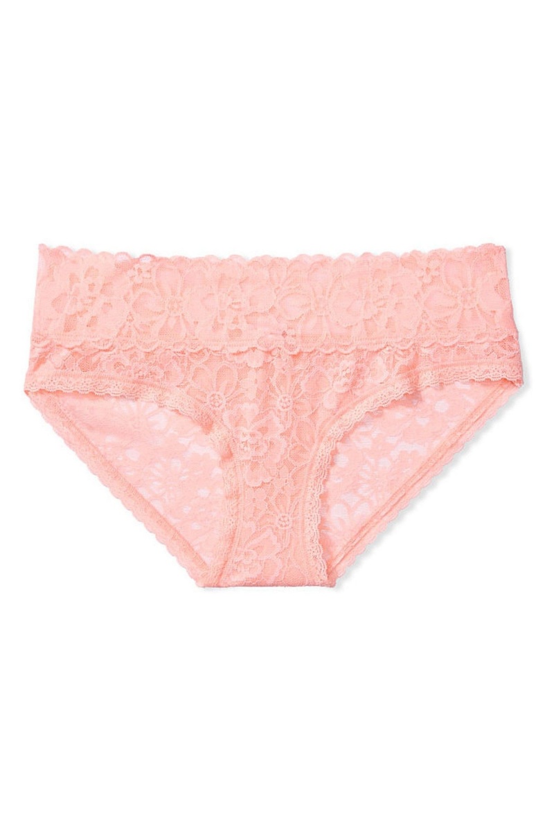 Victoria's Secret The Lacie Dentelle Hipster Knickers Abricot Orange | RWNV-86104