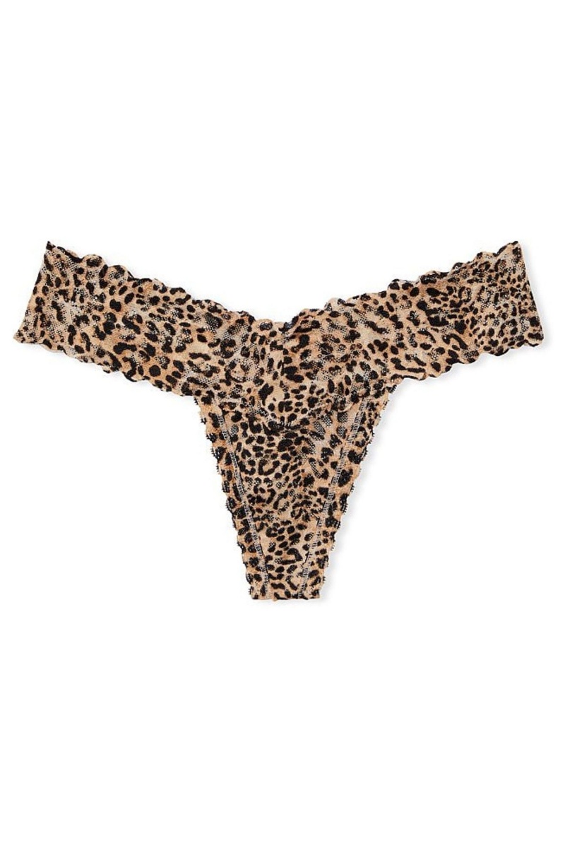 Victoria's Secret The Lacie Dentelle Lanières Knickers Sable | NWBX-59674