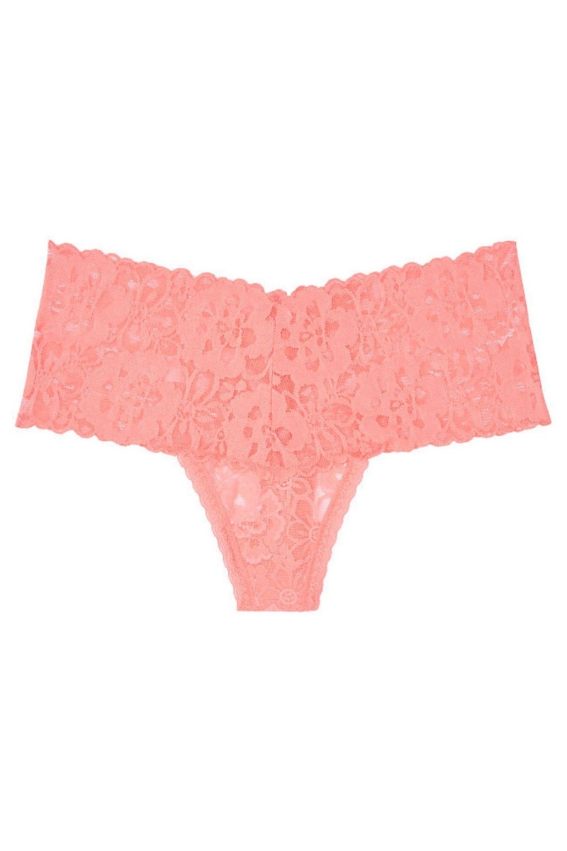 Victoria's Secret The Lacie Dentelle Larges Band Lanières Panty Rose | TJMW-23409