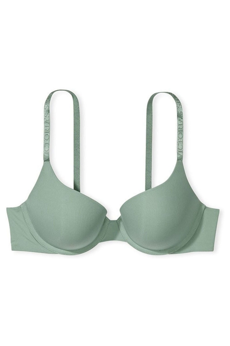 Victoria's Secret The T-Shirt Full Cup Push Up Smooth Bra Vert | ZDCN-07431