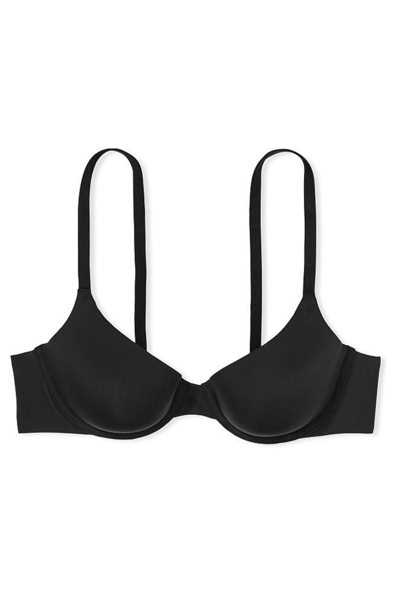 Victoria's Secret The T-Shirt Smooth Lightly Doublée T-Shirt Bra Noir | EZBM-94178