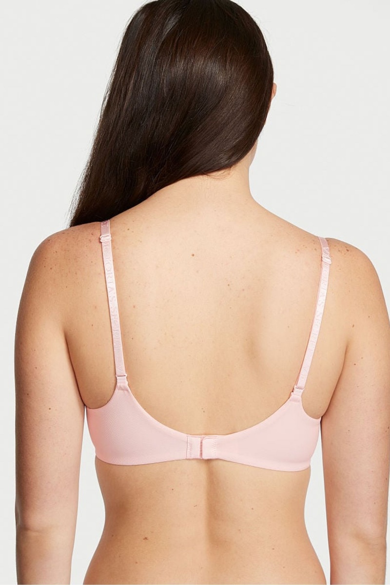 Victoria's Secret The T-Shirt Smooth Lightly Doublée T-Shirt Bra Rose | VIUY-64587