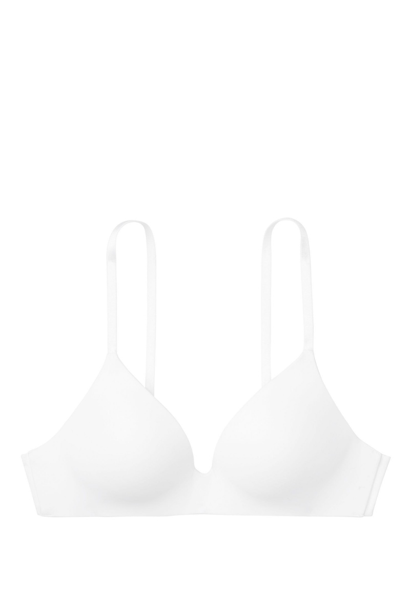 Victoria's Secret The T-Shirt Smooth Lightly Doublée Non Wired T-Shirt Bra Blanche | HTKR-20179