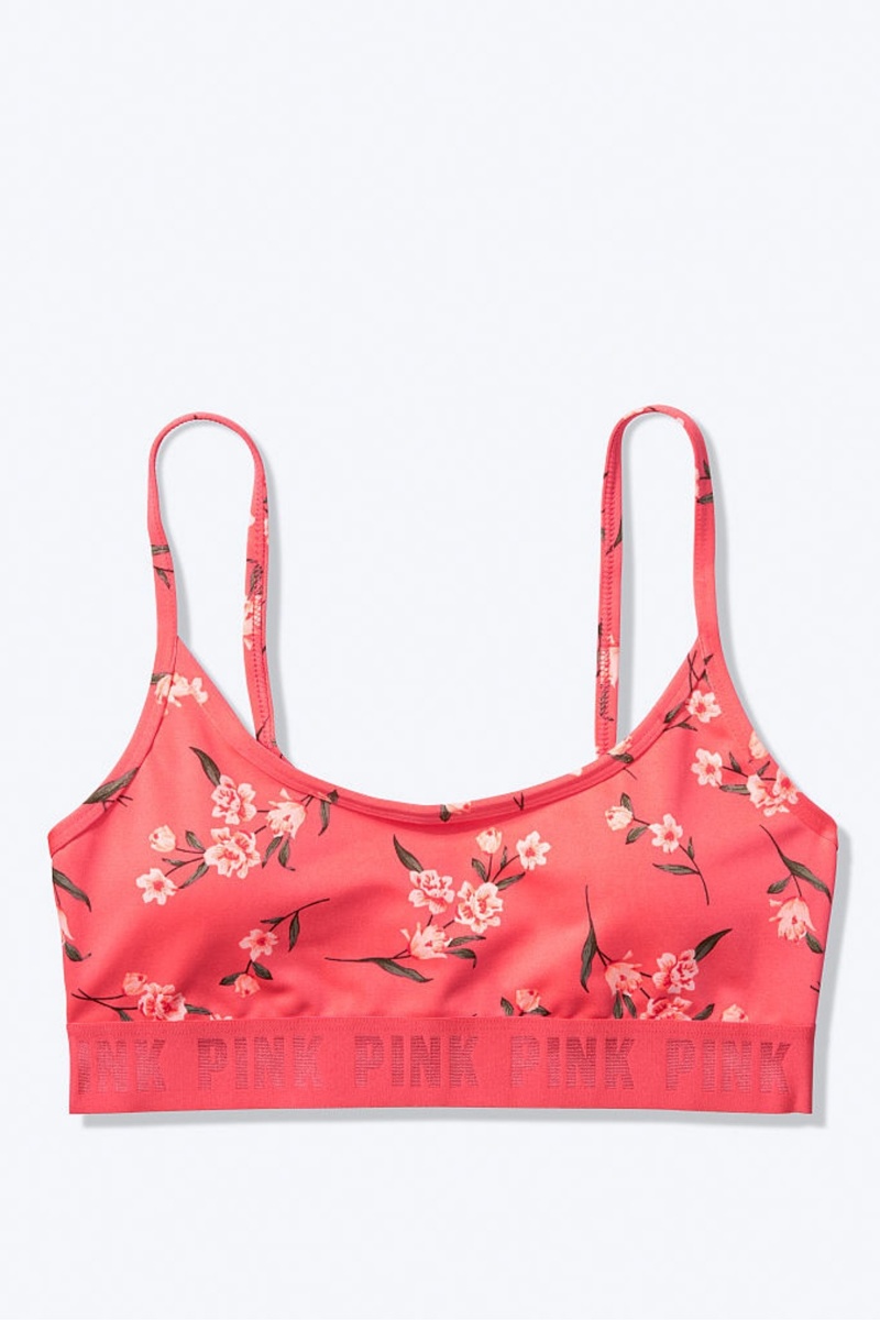 Victoria's Secret Ultimate Scoop Lightly Doublée Sports Bra Rose | AOBW-45729