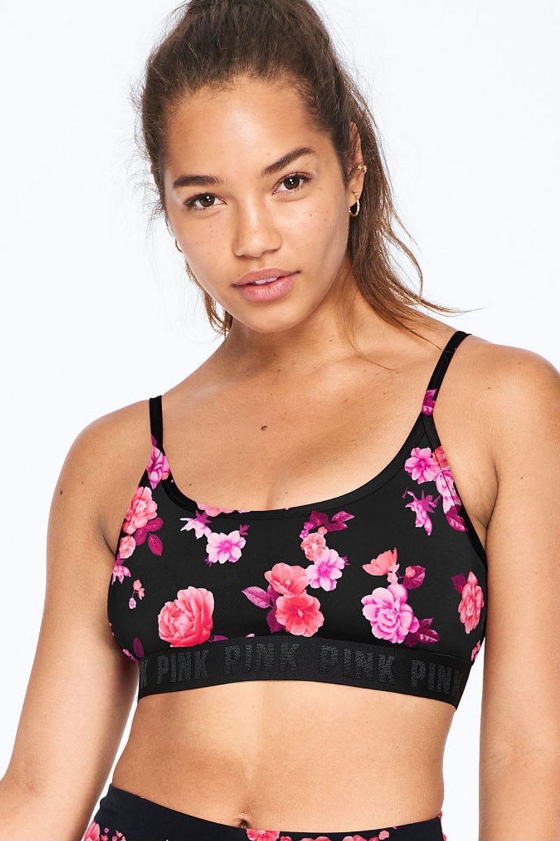 Victoria\'s Secret Ultimate Scoop Lightly Doublée Sports Bra Rose | QXEV-58210