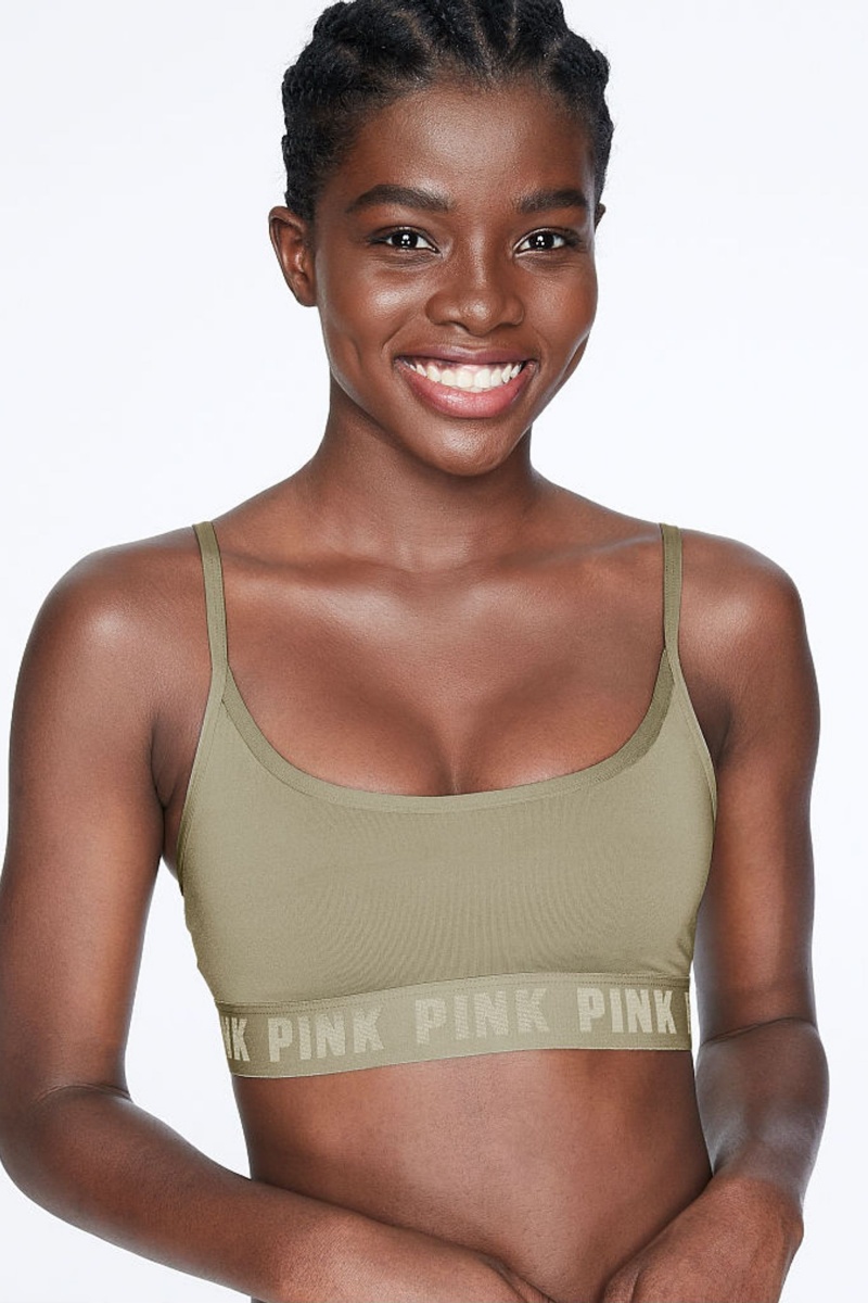 Victoria's Secret Ultimate Scoop Lightly Doublée Sports Bra Rose | WMZA-81074