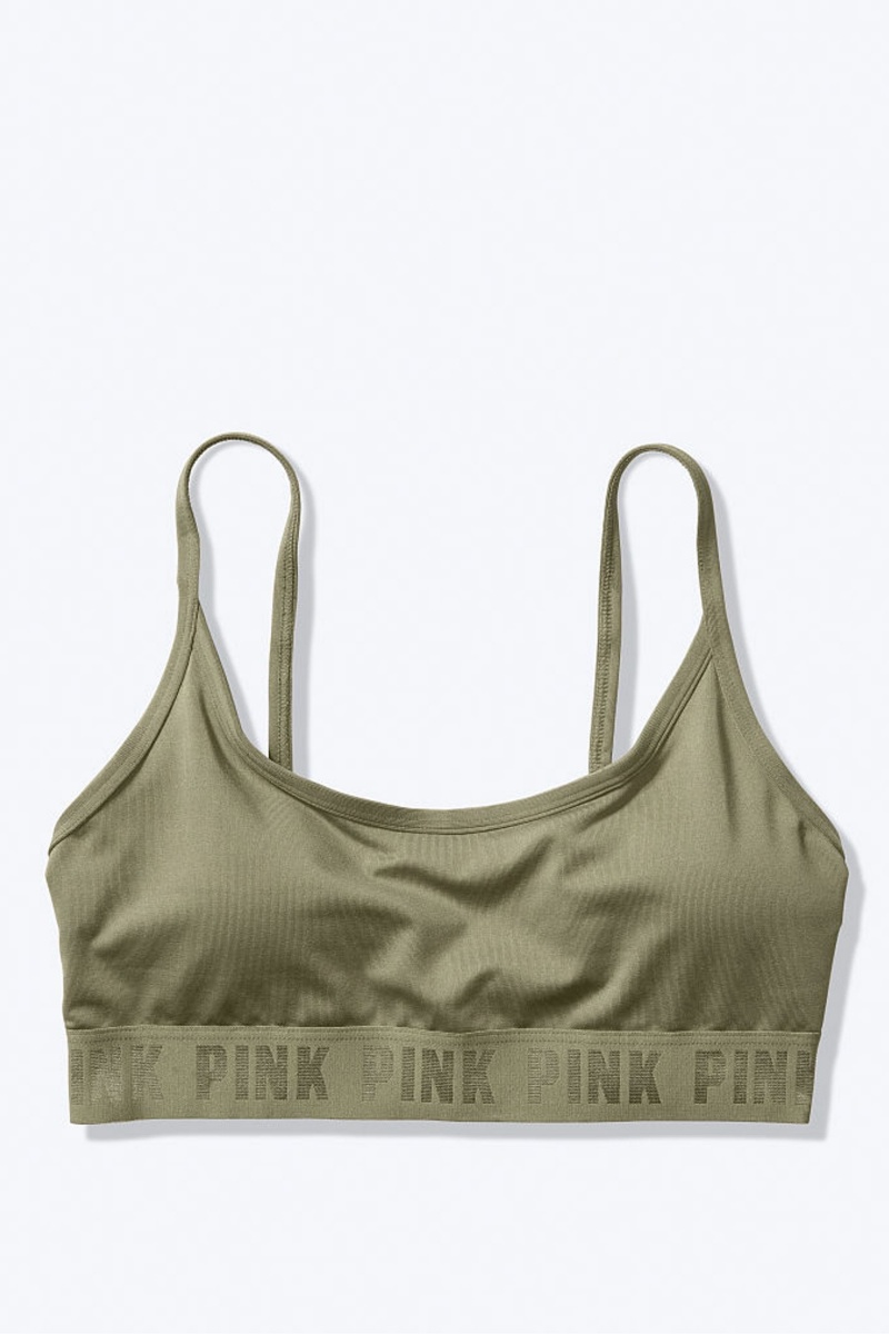 Victoria\'s Secret Ultimate Scoop Lightly Doublée Sports Bra Rose | WMZA-81074