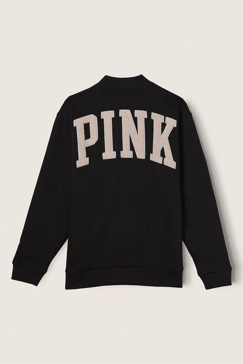 Victoria's Secret Varsity Jacket Noir | EGXJ-30546