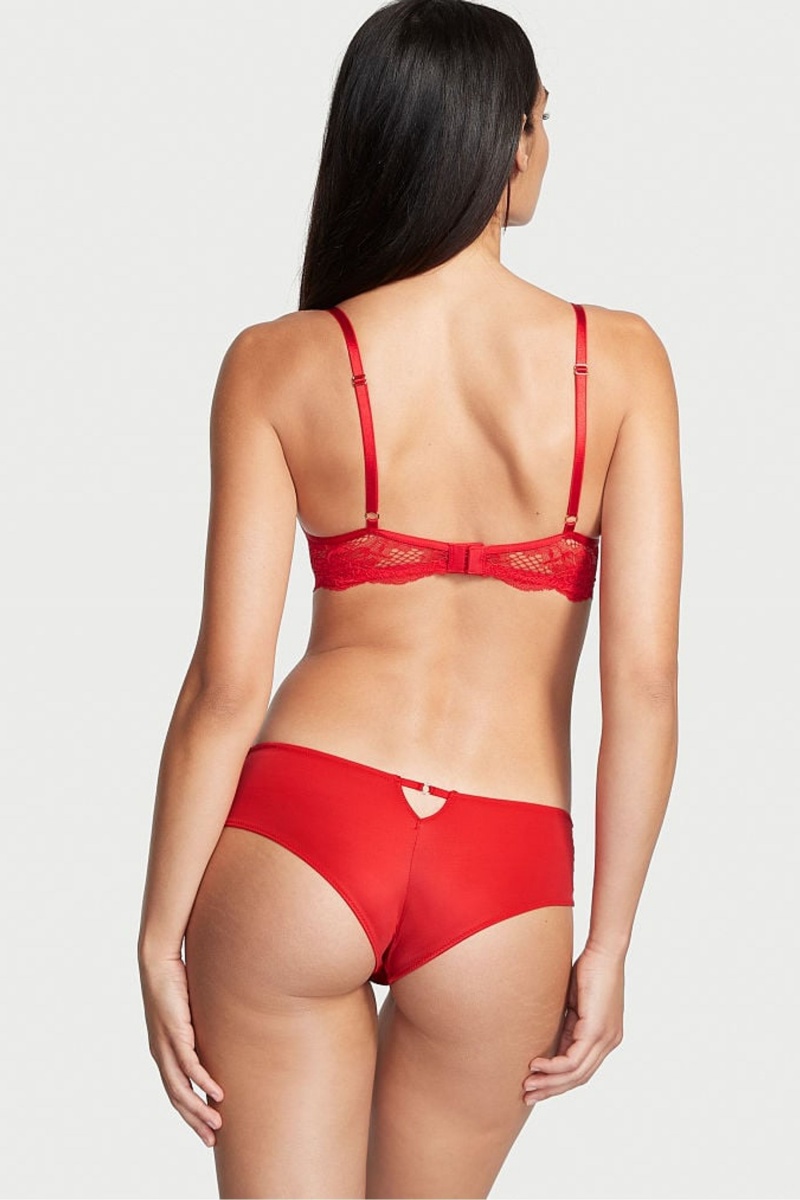 Victoria's Secret Very Sexy Dentelle Cheeky Knickers Rouge | VYON-34026