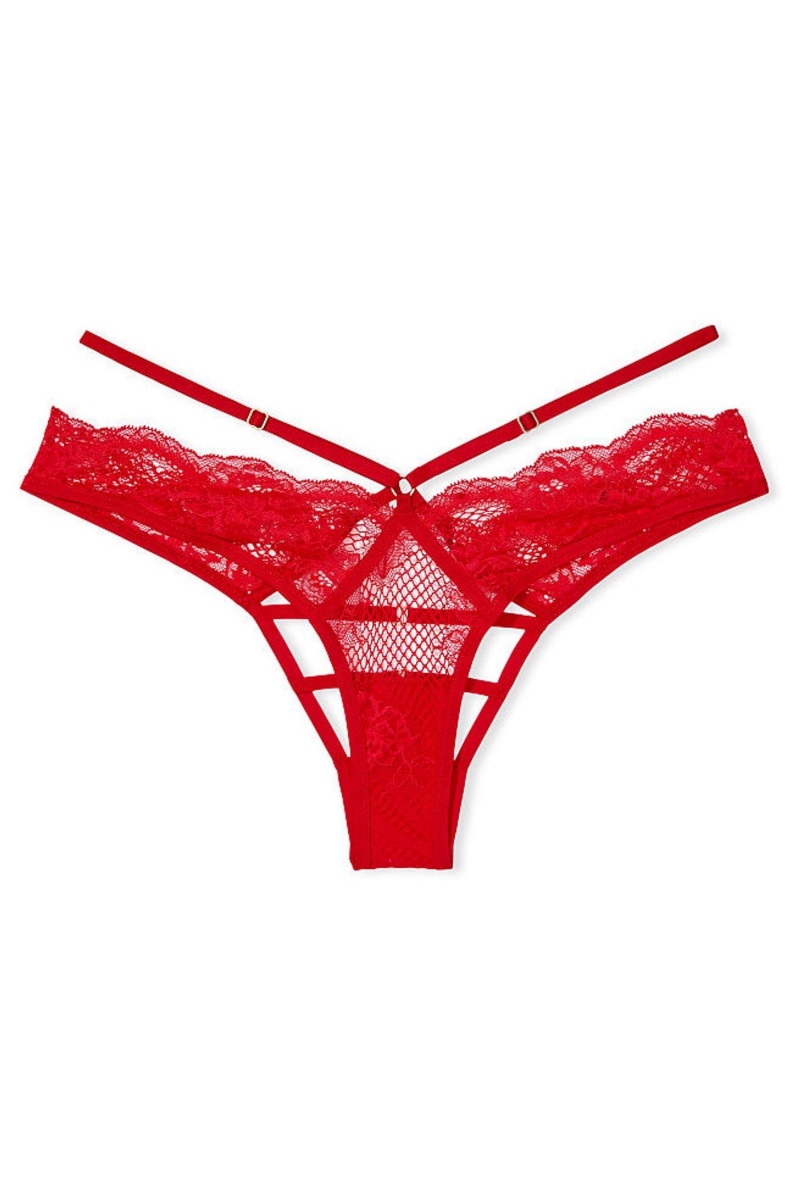 Victoria's Secret Very Sexy Dentelle Lanières Knickers Rouge | IOJU-65987