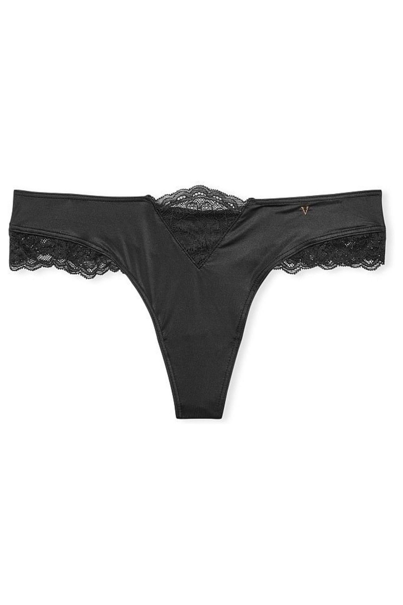 Victoria's Secret Very Sexy Dentelle Lanières Knickers Noir | WXLZ-94863