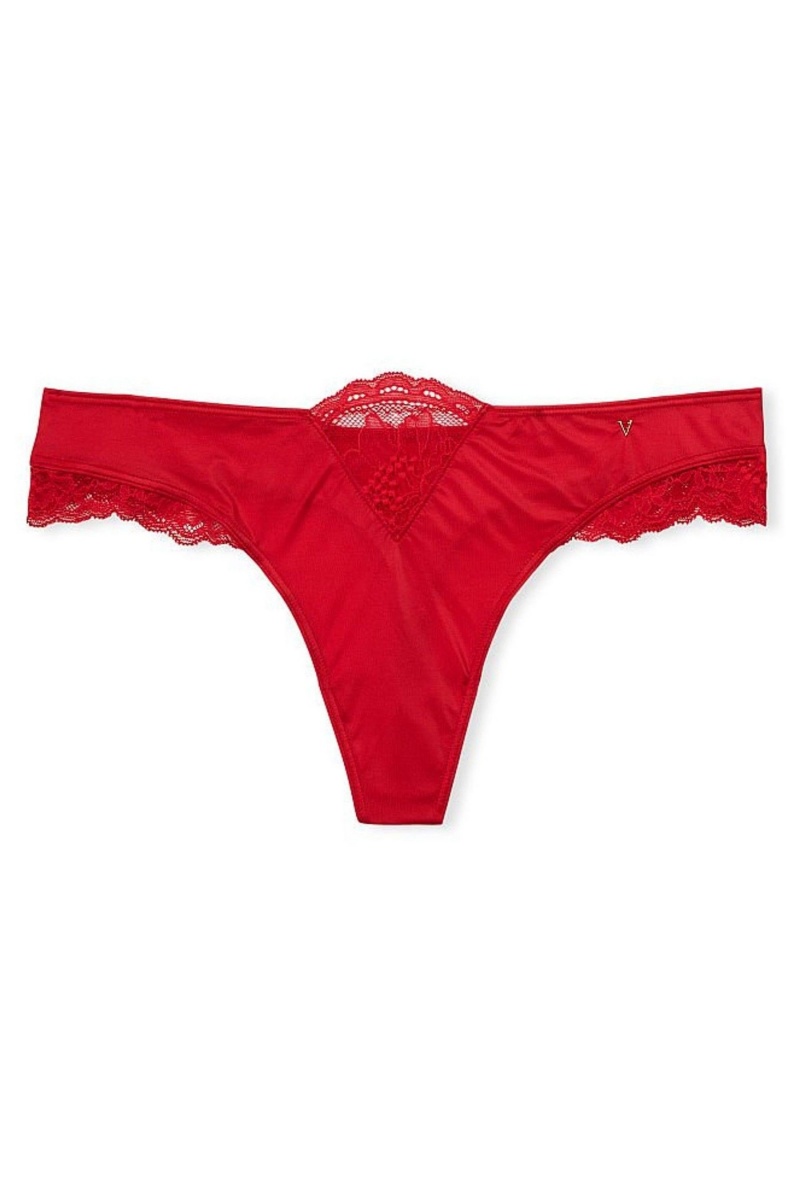 Victoria's Secret Very Sexy Dentelle Lanières Knickers Rouge | PBWI-91620