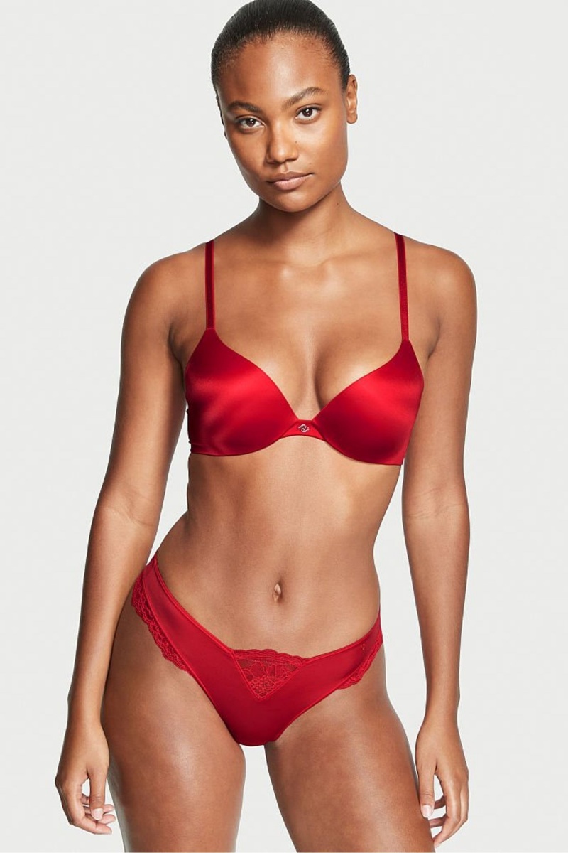 Victoria\'s Secret Very Sexy Dentelle Lanières Knickers Rouge | PBWI-91620