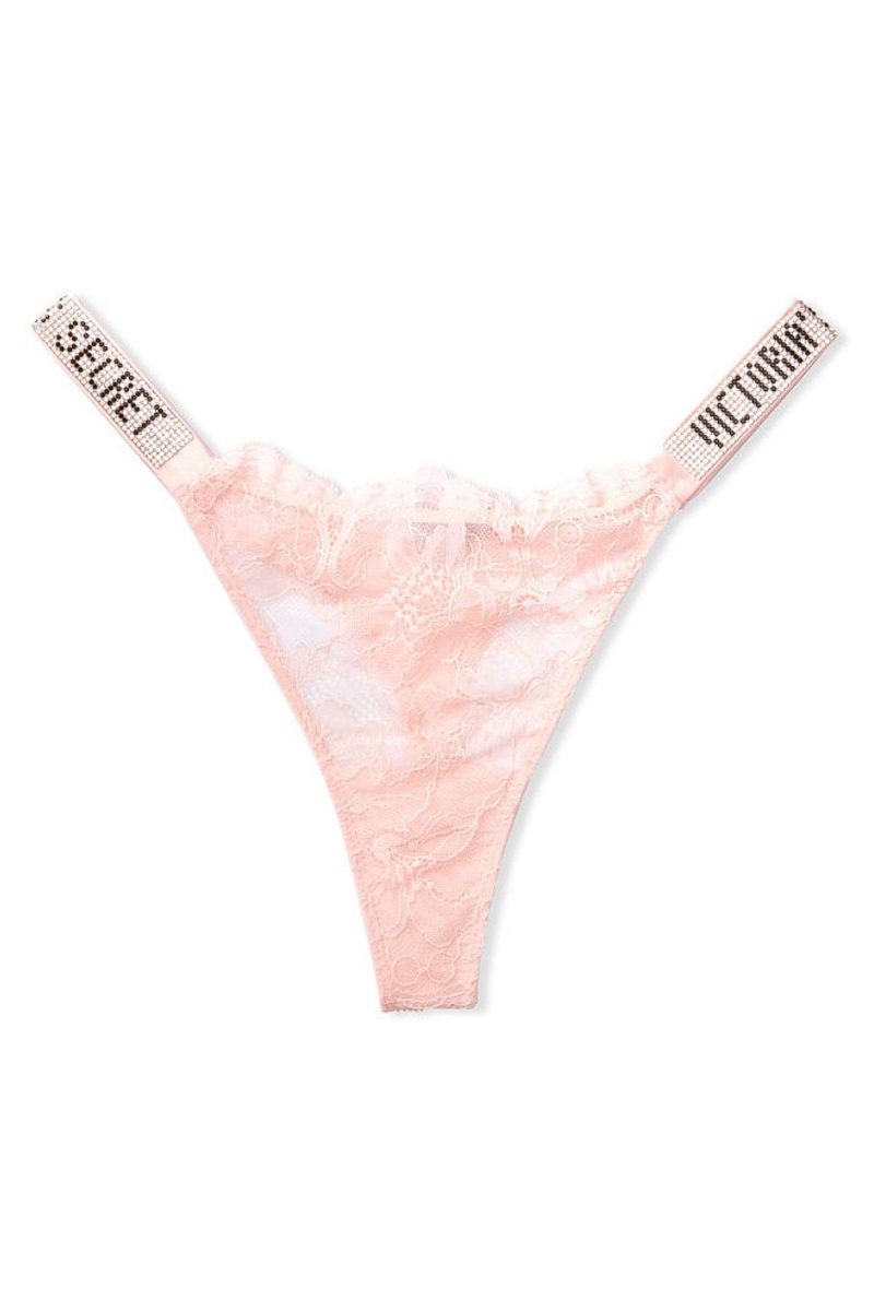 Victoria's Secret Very Sexy Dentelle Shine Brides Lanières Knickers Noir | PRIF-14930