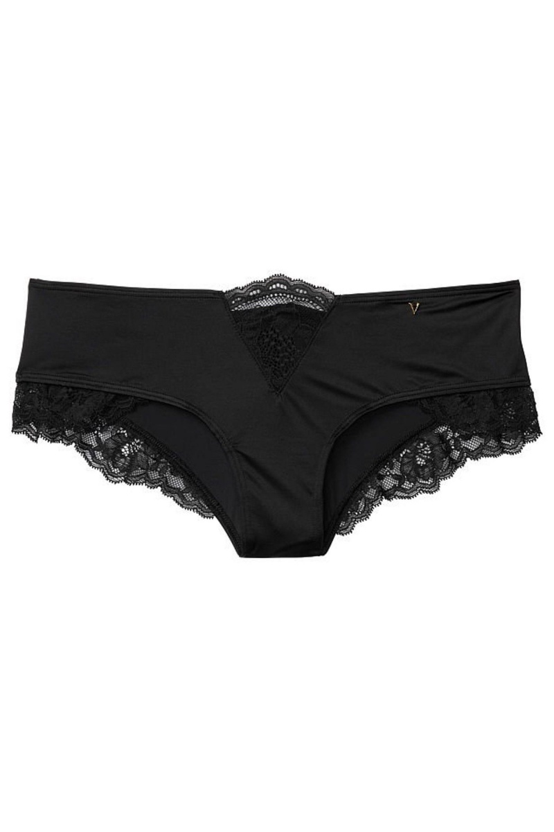 Victoria's Secret Very Sexy Dentelle Trim Cheeky Knickers Noir | IPRV-41796