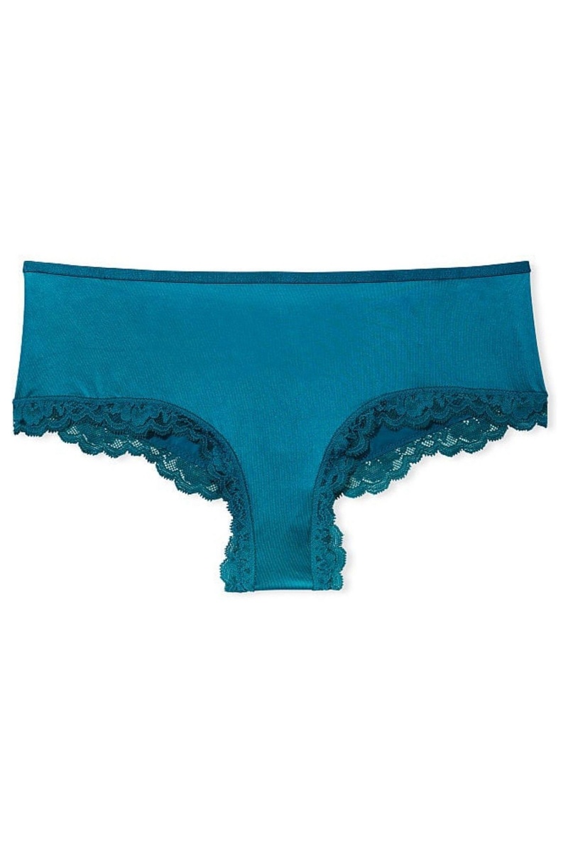 Victoria's Secret Very Sexy Dentelle Trim Cheeky Knickers Noir | BNKJ-67254