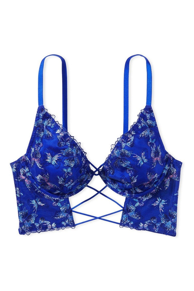 Victoria's Secret Very Sexy Embroidered Bra Bleu | LSXU-28940