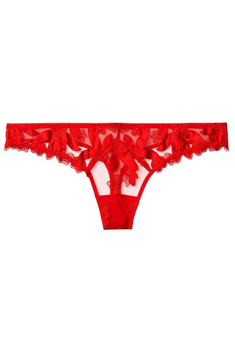 Victoria's Secret Very Sexy Embroidered Lanières Knickers Noir | GILF-17496