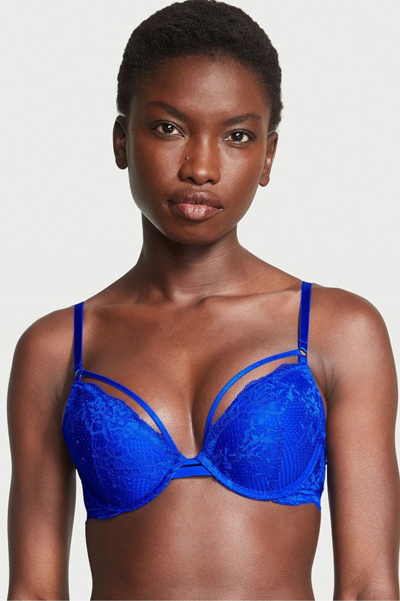 Victoria's Secret Very Sexy Lanières Fishnet Dentelle Bra Noir | RNTX-94761