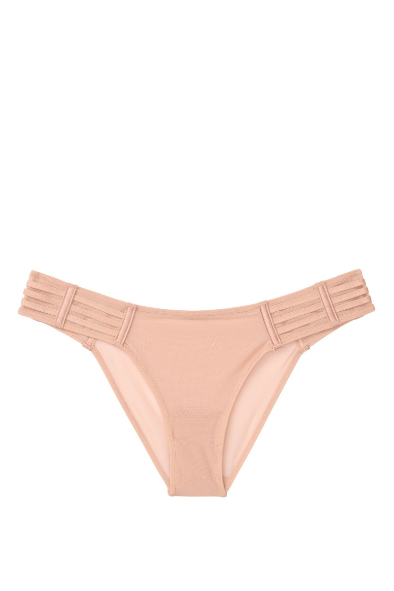 Victoria's Secret Very Sexy Mesh Cheekini Knickers Sweet Nougat Nude | WQNL-16340