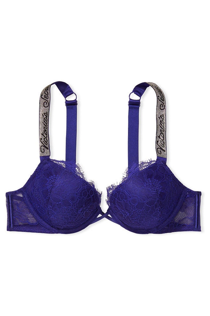 Victoria's Secret Very Sexy Shine Brides Add 2 Cups Bombshell Bra Bleu | MDCZ-14708