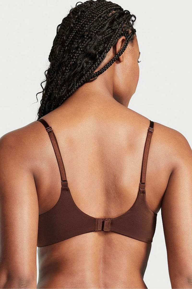 Victoria's Secret Very Sexy Smooth Non Wired Push Up Bra Marron Foncé | QBSD-45832