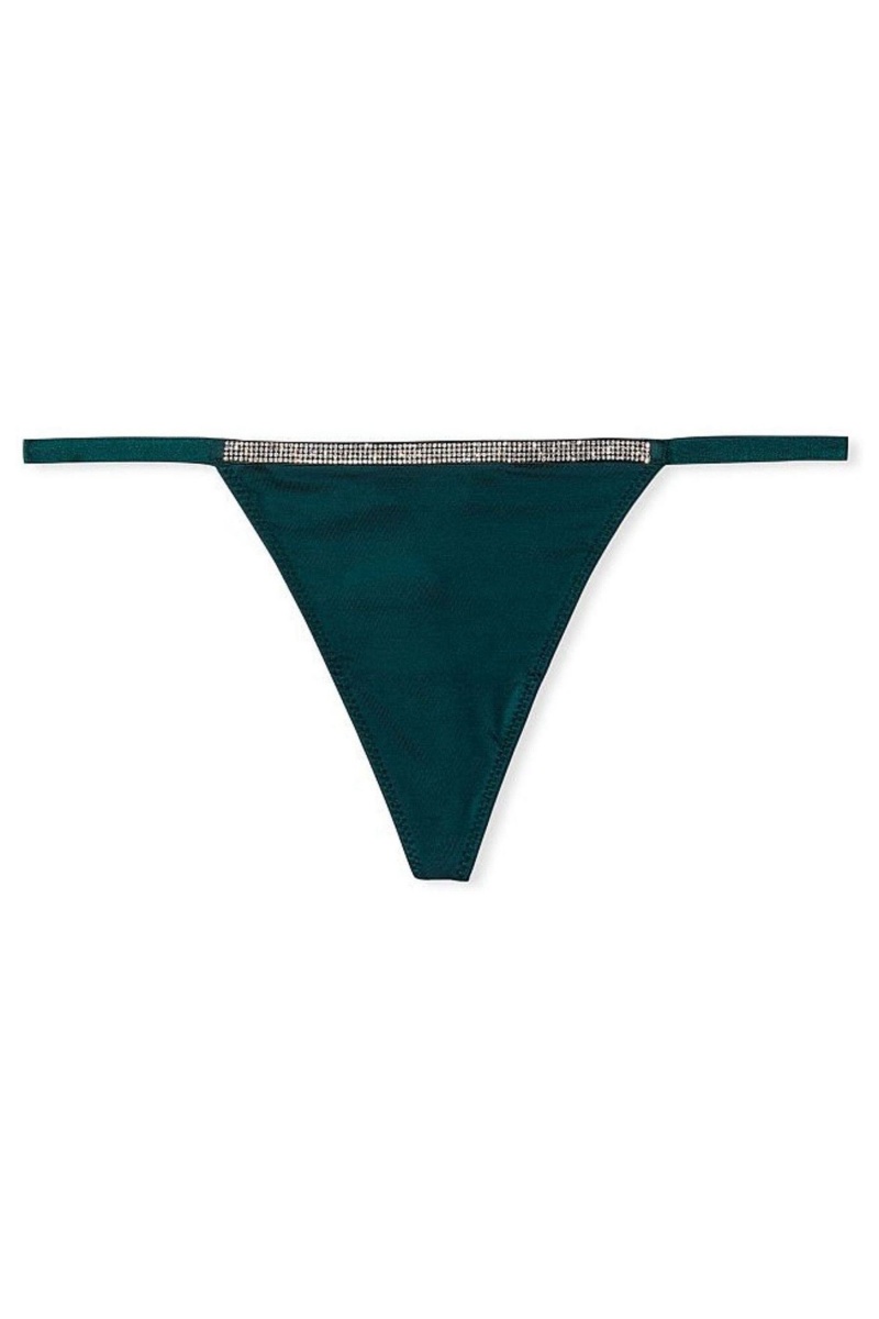 Victoria's Secret Very Sexy Smooth Shine Brides Knickers Noir Vert | FZYX-72156