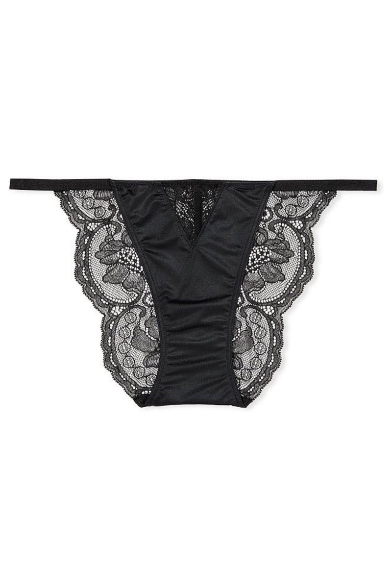 Victoria's Secret Very Sexy Smooth Shine Brides Knickers Noir | DTPR-09735