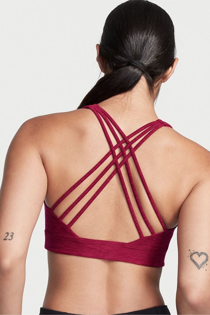 Victoria's Secret Victorias Secret Lanières Low Impact Sports Bra Bordeaux Rouge | MFXD-37902