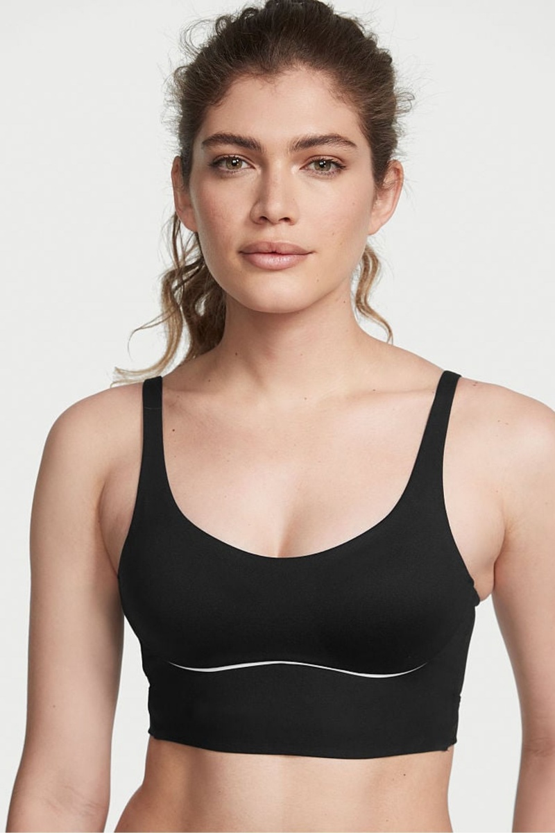 Victoria\'s Secret Victorias Secret Medium Impact Lanières Back Sports Bra Noir | WNUH-53016