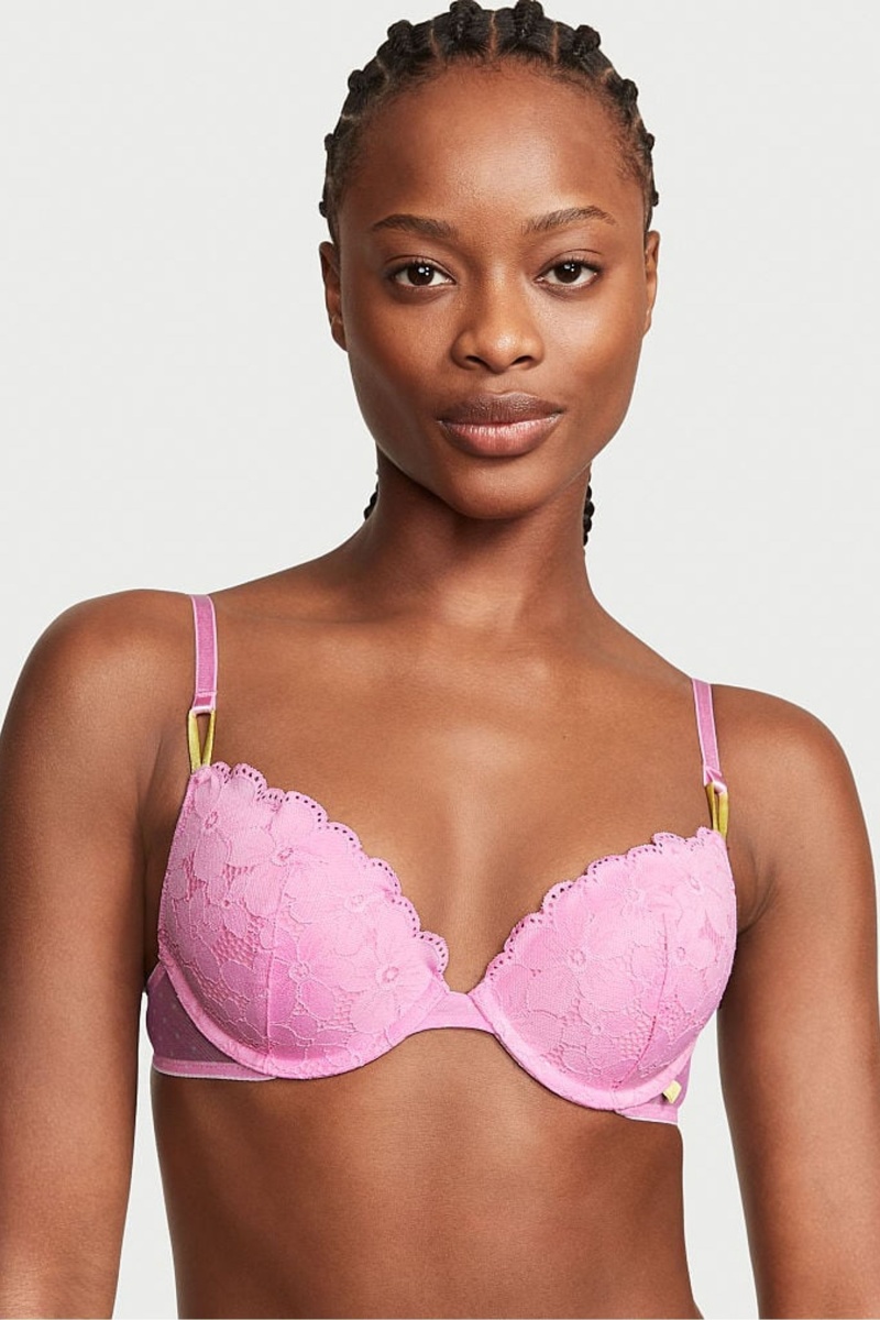 Victoria\'s Secret Victorias Secret Push Up Dentelle Bra Bleu | TKWB-98674