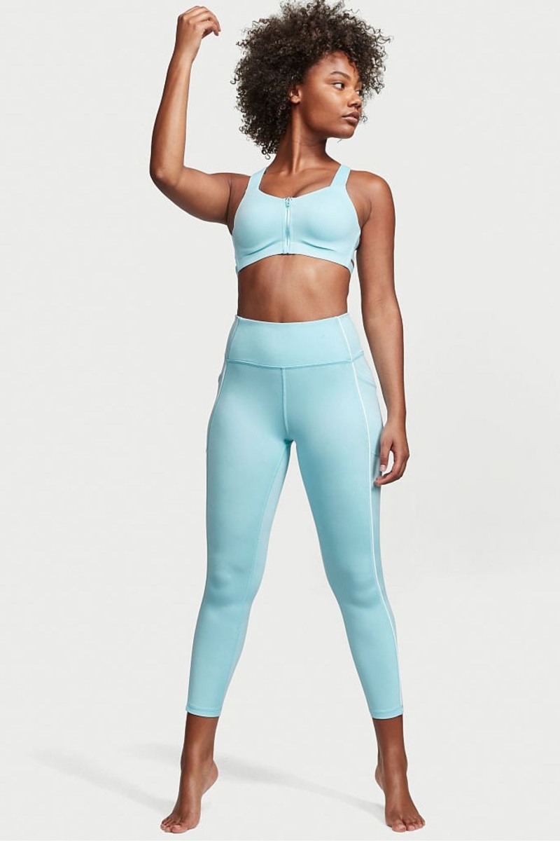 Victoria's Secret Victorias Secret Smooth Front Fixation Wired High Impact Sports Bra Bleu | MOKW-07325