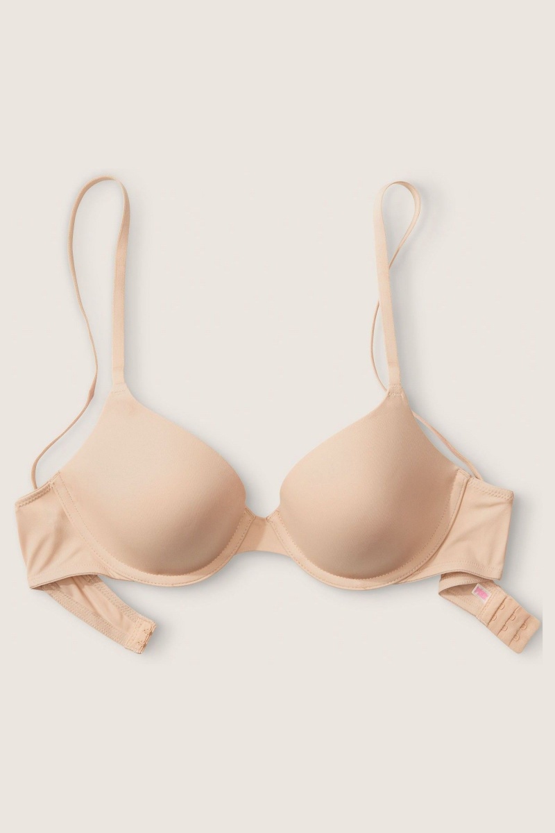 Victoria's Secret Wear Everywhere Dentelle Lightly Doublée T-Shirt Bra Nude | LUON-87520