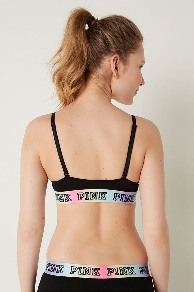 Victoria's Secret Wear Everywhere Front Close Push Up Bra Noir | IRSB-78634