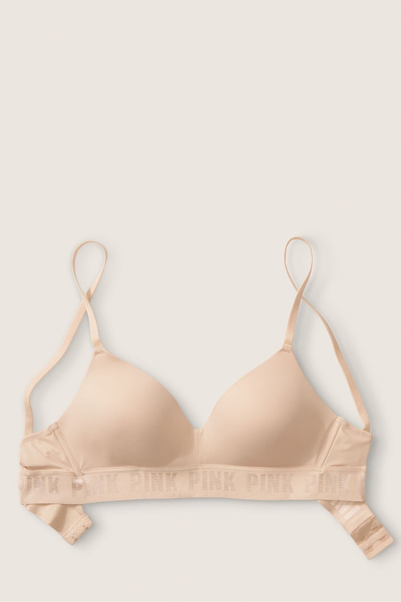 Victoria's Secret Wear Everywhere Smooth Lightly Doublée Non Wired T-Shirt Bra Beige | XEDW-93420