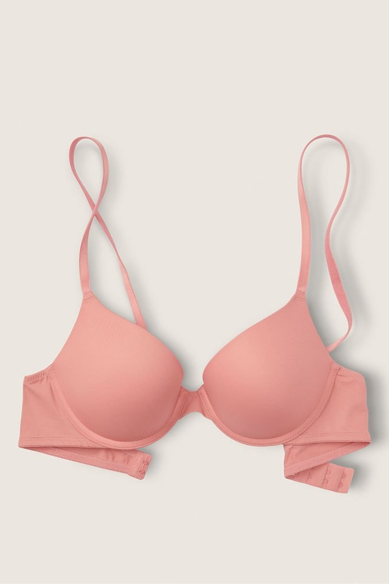 Victoria's Secret Wear Everywhere Smooth Push Up T-Shirt Bra Rose Rose | TBRS-05921