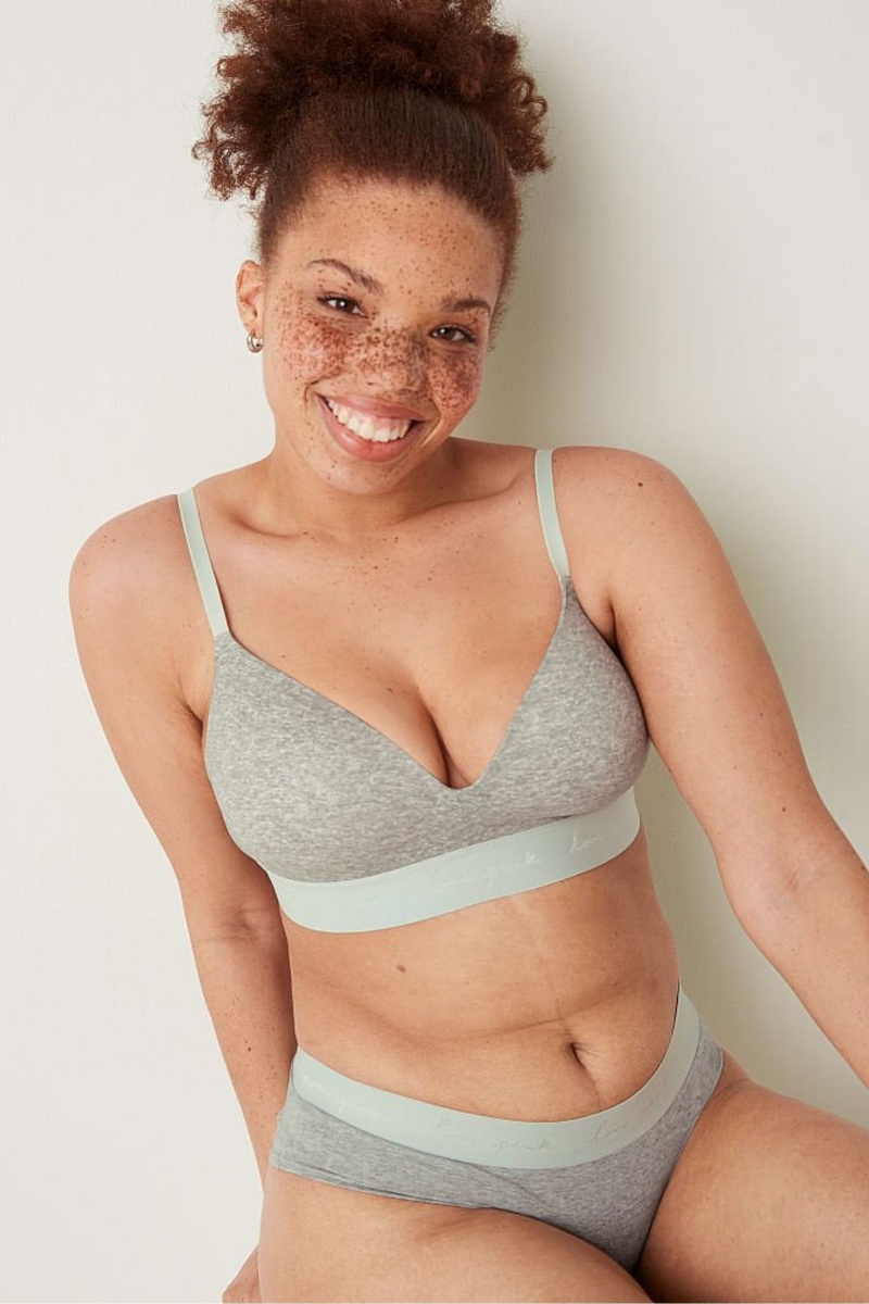 Victoria's Secret Wear Everywhere Smooth Lightly Doublée Non Wired T-Shirt Bra Grise | BJCK-73962