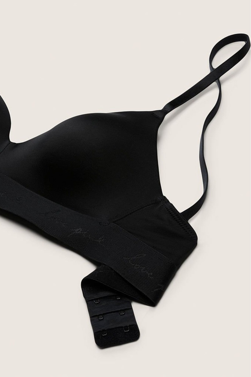 Victoria's Secret Wear Everywhere Smooth Lightly Doublée Non Wired T-Shirt Bra Noir | LXAZ-07523