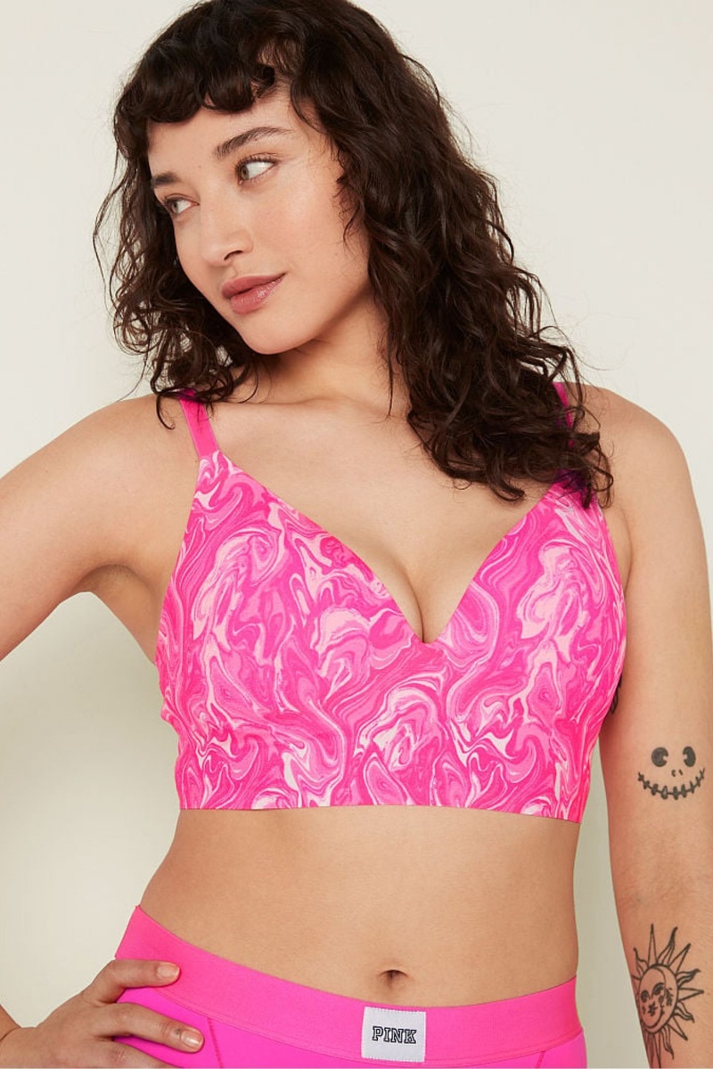 Victoria's Secret Wear Everywhere Smooth Non Wired Push Up Bralette Rose | AVED-16098