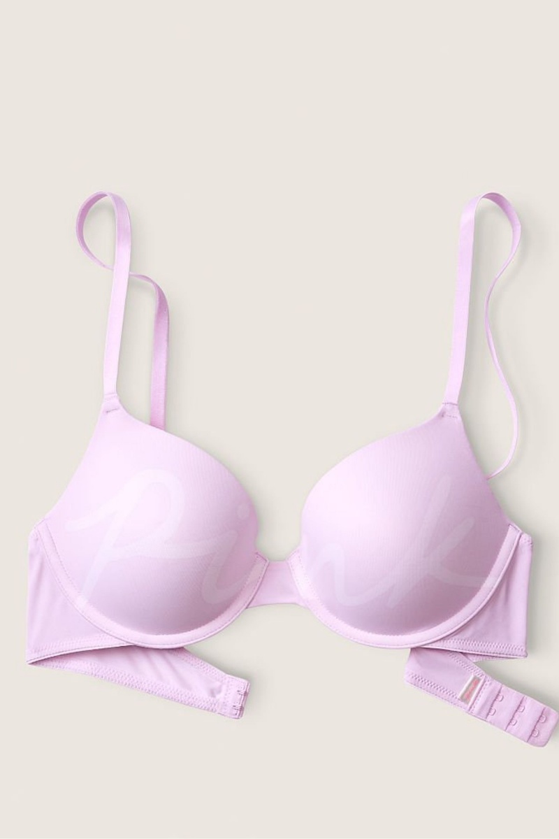 Victoria's Secret Wear Everywhere Smooth Multiway Strapless Push Up Bra Delicate Violet Logo | WBDU-81250