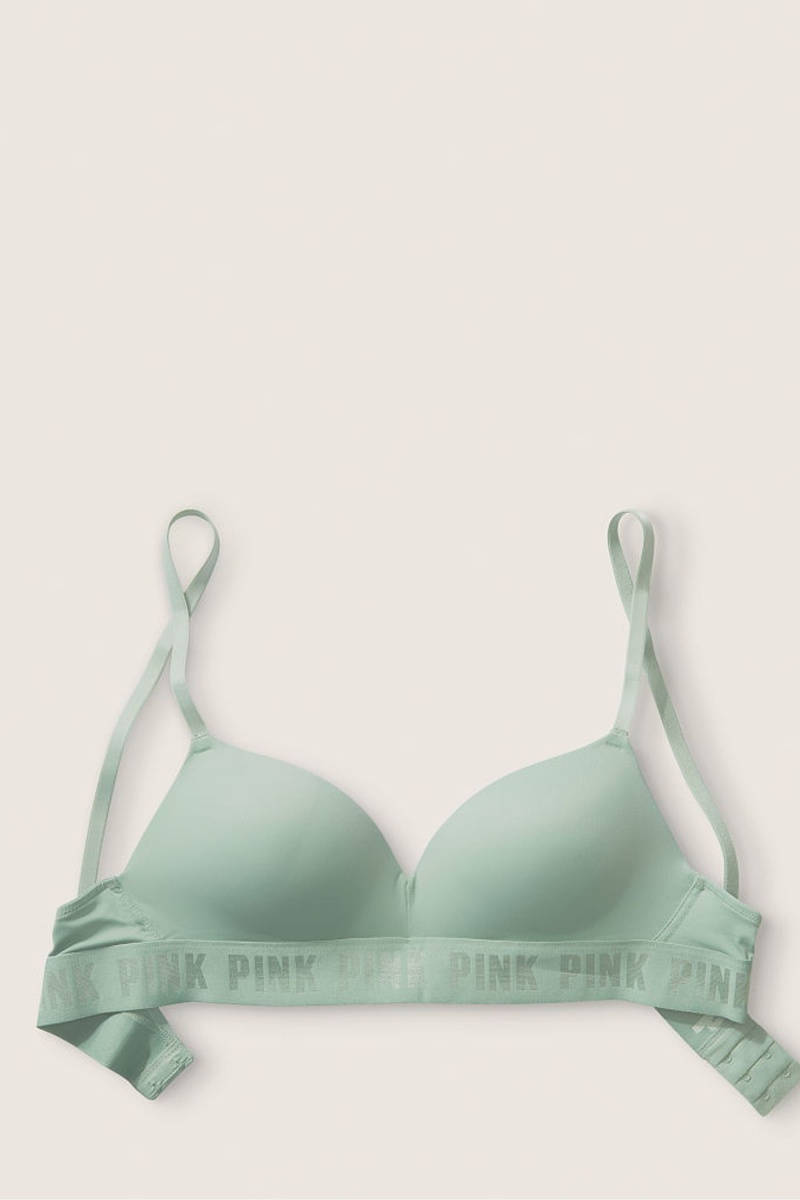 Victoria's Secret Wear Everywhere Smooth Non Wired Push Up T-Shirt Bra Beige | EVHF-62954