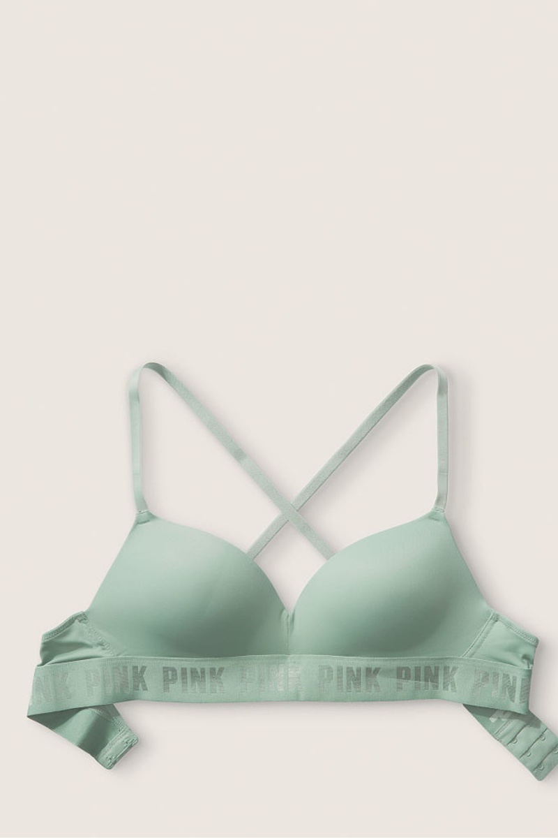 Victoria's Secret Wear Everywhere Smooth Non Wired Push Up T-Shirt Bra Beige | EVHF-62954