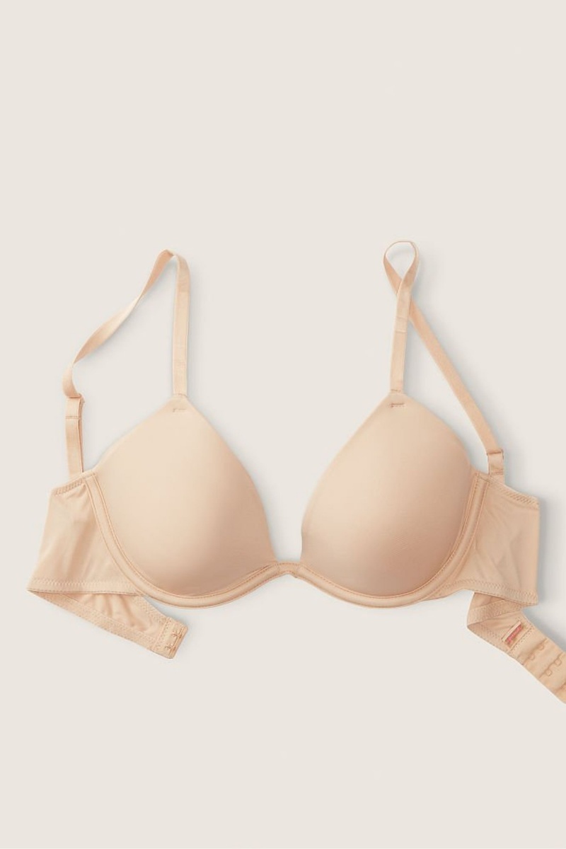 Victoria's Secret Wear Everywhere Smooth Lightest Doublée T-Shirt Bra Beige | UHEV-93170