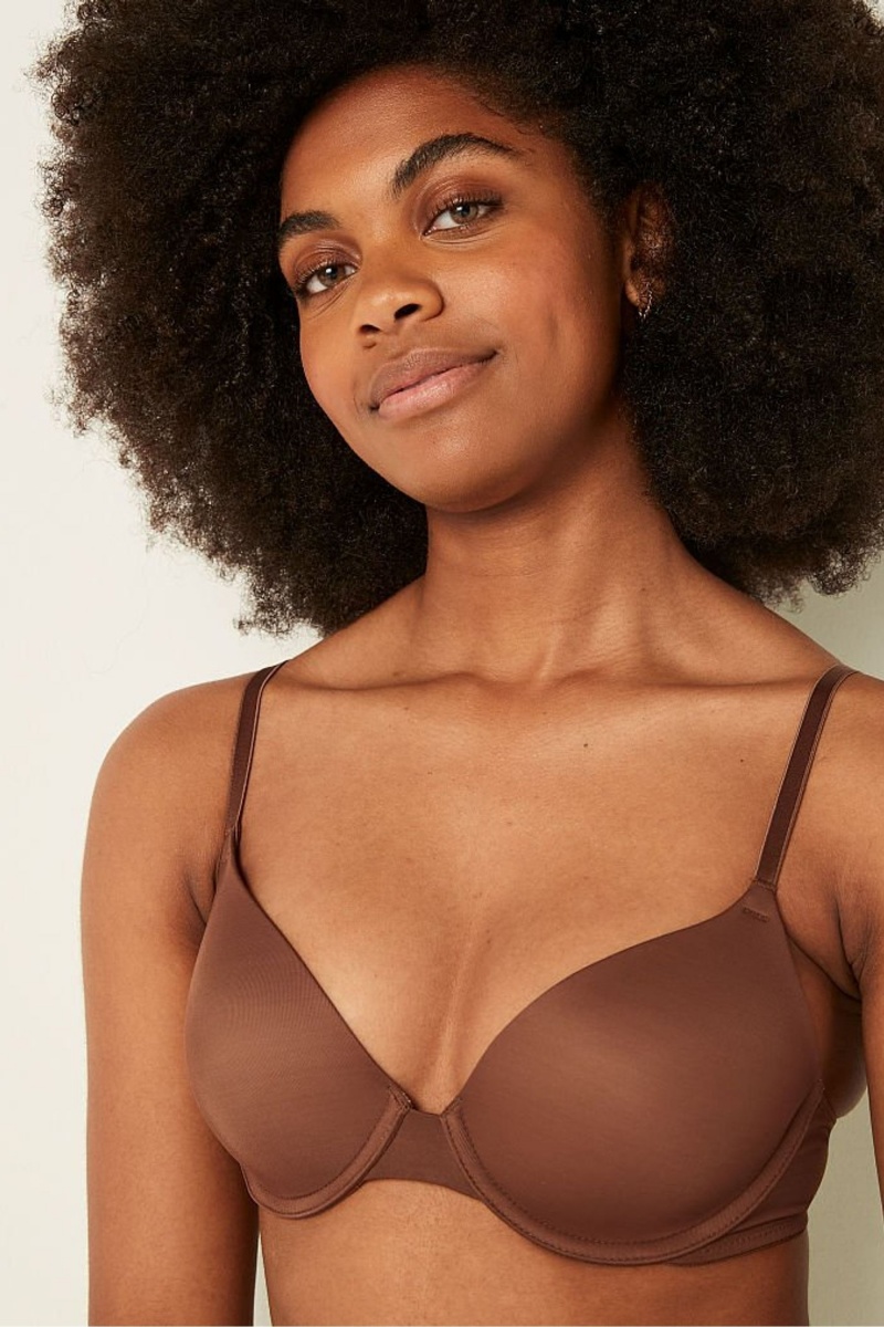 Victoria's Secret Wear Everywhere Smooth Lightly Doublée T-Shirt Bra Soft Cappuccino Nude | AJHE-72135