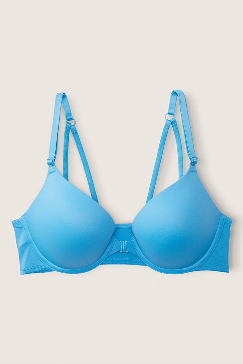 Victoria's Secret Wear Everywhere Smooth Lanières Shine Brides Back Bra Azur Bleu | NXUK-75810