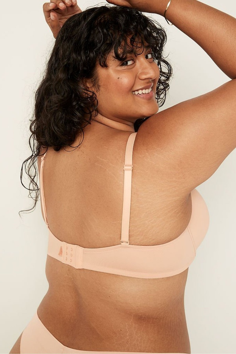 Victoria's Secret Wear Everywhere Smooth Push Up T-Shirt Bra Beige | XAYD-07594