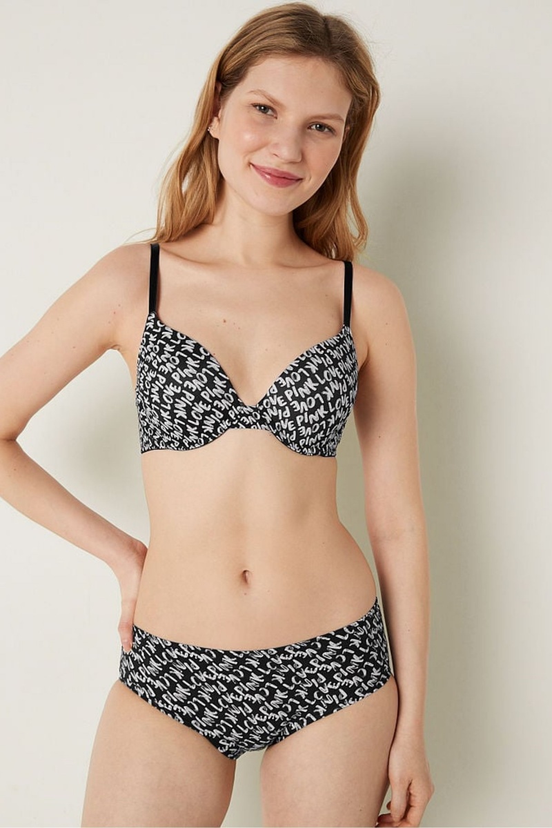 Victoria's Secret Wear Everywhere Smooth Lightly Doublée T Shirt Bra Noir | YWIH-51846