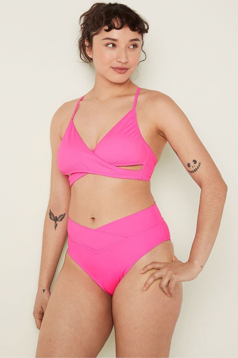 Victoria's Secret Wrap Bikini Top Rose Rose | JWGN-19630